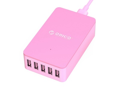 OA2003026910 ORICO. Зарядное устройство Orico CSE-5U (розовый)