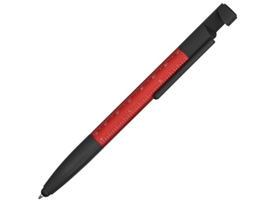 OA2003021814 Ручка-стилус металлическая шариковая многофункциональная (6 функций) Multy, красный