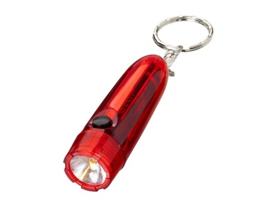 OA15093981 Брелок-фонарик Bullet, красный прозрачный