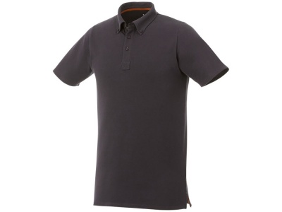 OA2003026365 Elevate. Мужская футболка поло Atkinson с коротким рукавом и пуговицами, серый графитовый