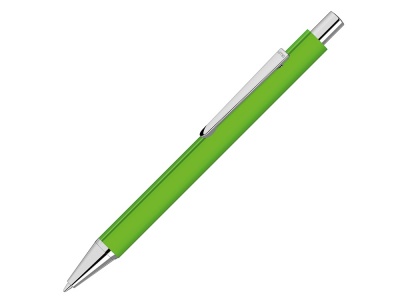 OA2102095139 Uma. Ручка шариковая металлическая Pyra soft-touch с зеркальной гравировкой, зеленое яблоко