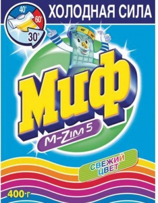 MP200412467 Порошок стиральный Свежий цвет МИФ 3 в 1, автомат, 400 г