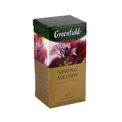 MP2004121141 Чай черный с ароматом фруктов и душистых трав GREENFIELD SPRING MELODY, 37,5 г