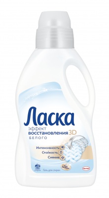 MP200412461 Средство для стирки ЛАСКА Эффект восстановления белого, 1л