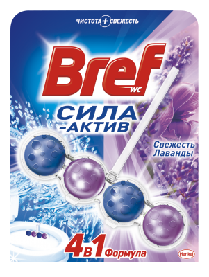 MP200412497 Средство чистящее BREF Сила-Актив для унитаза Свежесть лаванды, 50 г