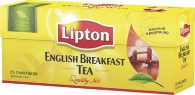 MP2004121146 Чай LIPTON English Breakfast черный в пакетиках, 25х2 г