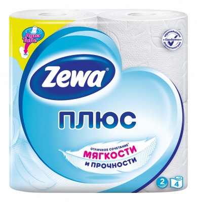 MP200412703 Туалетная бумага ZEWA 2 слоя, 4 рулона