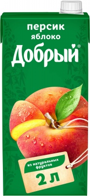 MP200412971 Нектар ДОБРЫЙ персик/яблоко, 2л