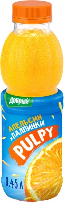 MP2004121019 Сокосодержащий напиток PULPY Апельсин, 0,45л
