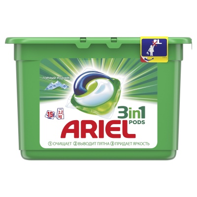 MP200412488 Гель-капсулы ARIEL Горный родник автомат, 15х28,8г