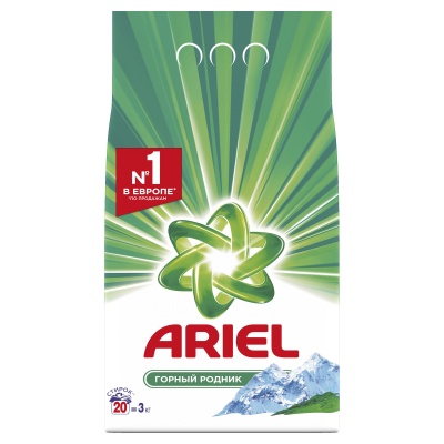 MP200412442 Стиральный порошок ARIEL Горный родник автомат, 3 кг