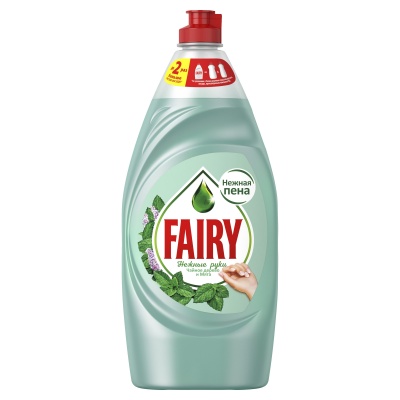 MP200412509 Средство для мытья посуды FAIRY Нежные руки Чайное дерево и Мята, 900 мл