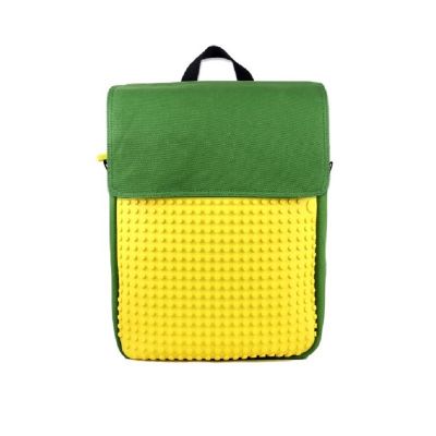 UPWY-A005Y Upixel Canvas Top Lid pixel. Пиксельный рюкзак Canvas Top Lid pixel Backpack WY-A005 Зеленый-желтый