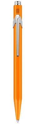 CA1B-MLT77 Carandache Office Popline. Ручка шариковая Carandache Office Popline  Orange Fluo M синие чернила подар.кор.