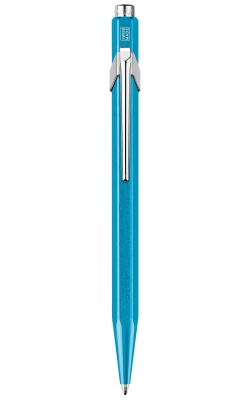 CA1B-MLT63 Carandache Office Popline Metal-X. Ручка шариковая Carandache Office Popline Metal-X  Turquoise Metallic M синие чернила подар