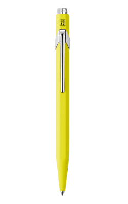 CA1B-MLT51 Carandache Office Popline. Ручка шариковая Carandache Office Popline  Yellow Fluo M синие чернила подар.кор.