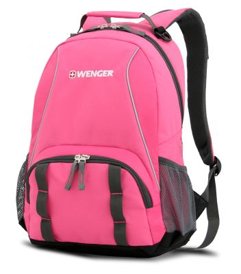 GS184061313 Wenger. Рюкзак WENGER, розовый/серый, полиэстер 600D/добби, 32х14х45 см, 20 л