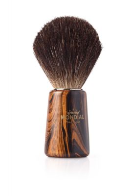 GR1711131279 MONDIAL. Помазок для бритья Mondial, дерево, ворс барсука, рукоять - цвет древесина