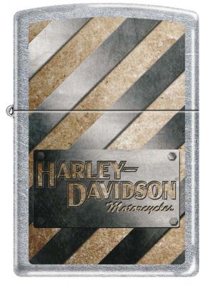 GS184061970 Zippo. Зажигалка ZIPPO Harley-Davidson® с покрытием Satin Chrome™, латунь/сталь, серебристая, 38x13x57 мм