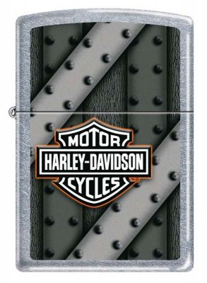 GS184061969 Zippo. Зажигалка ZIPPO Harley-Davidson®, с покрытием Street Chrome™, латунь/сталь, серебристая, 38x13x57 мм