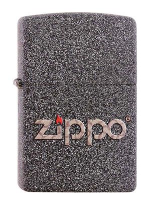GS184061973 Zippo. Зажигалка ZIPPO Classic с покрытием Iron Stone™, латунь/сталь, серая, матовая, 38x13x57 мм