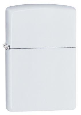 GR171113538 Zippo Зажигалки шиpокие. Зажигалка Zippo Classic с покрытием White Matte, латунь/сталь, белая, матовая, 36x12x56 мм