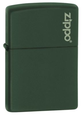 GR171113563 Zippo Зажигалки шиpокие. Зажигалка ZIPPO Green Matte, латунь с порошковым покрытием, зеленая, матовая, 38x13x57 мм