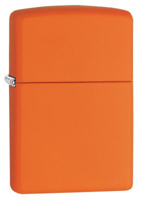 GR171113494 Zippo Зажигалки шиpокие. Зажигалка ZIPPO Classic с покрытием Orange Matte, латунь/сталь, оранжевая, матовая, 38x13x57 мм