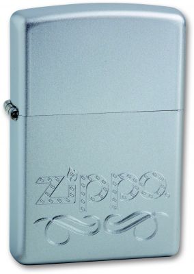 GR171113509 Zippo Зажигалки шиpокие. Зажигалка ZIPPO Classic с покрытием Satin Chrome™, латунь/сталь, серебристая, матовая, 38x13x57 мм