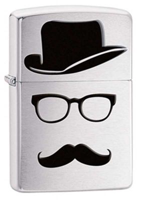 GR171113418 Zippo Зажигалки шиpокие. Зажигалка ZIPPO Classic с покрытием Brushed Chrome, латунь/сталь, серебристая, матовая, 36x12x56 мм