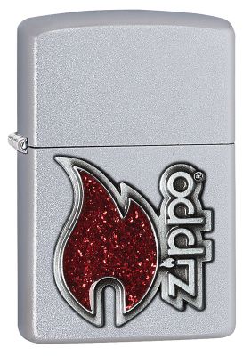 GR171113504 Zippo Зажигалки шиpокие. Зажигалка ZIPPO Classic с покрытием Satin Chrome™, латунь/сталь, серебристая, матовая, 36x12x56 мм