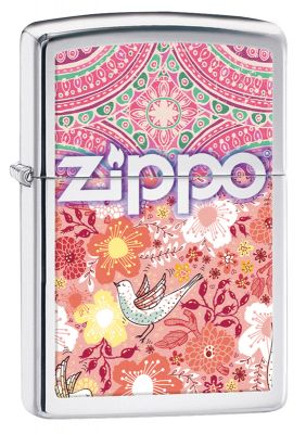 GR171113467 Zippo Зажигалки шиpокие. Зажигалка ZIPPO Classic с покрытием High Polish Chrome, латунь/сталь, серебристая, глянцевая, 36x12x56 мм