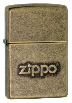 GR171113366 Zippo Зажигалки шиpокие. Зажигалка ZIPPO Classic с покрытием Antique Brass, латунь/сталь, серебристая, матовая, 38x13x57 мм