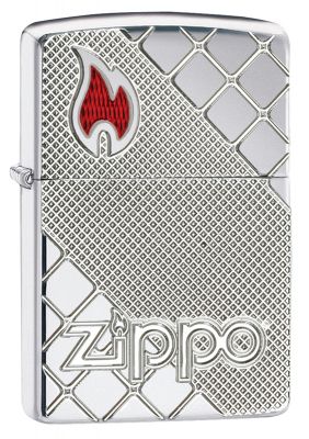 GR171113354 Zippo Зажигалки шиpокие. Зажигалка ZIPPO Armor™ с покрытием High Polish Chrome, латунь/сталь, серебристая, глянцевая, 36x12x56 мм
