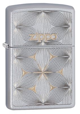 GR171113510 Zippo Зажигалки шиpокие. Зажигалка ZIPPO Classic с покрытием Satin Chrome™, латунь/сталь, серебристая, матовая, 36x12x56 мм