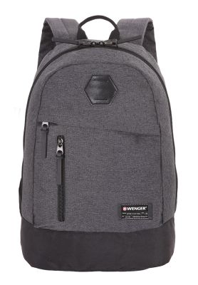 GS184061362 Wenger. Рюкзак WENGER 13&#39;&#39;, cерый, ткань Grey Heather/ полиэстер 600D PU , 32х16х45 см, 22 л