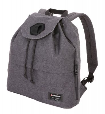 GS184061364 Wenger. Рюкзак WENGER 13&#39;&#39;, cерый, ткань Grey Heather/ полиэстер 600D PU , 33х13х39 см, 16 л