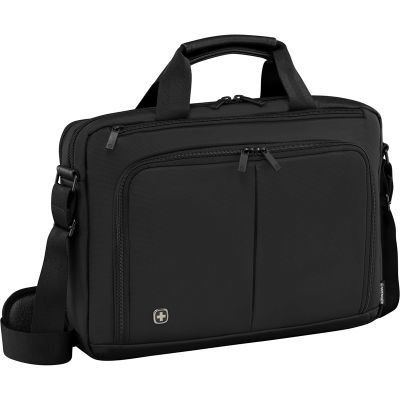 GS184061453 Wenger. Портфель для ноутбука 14&#39;&#39; WENGER, черный, нейлон / ПВХ, 39 x 8 x 25 см, 5 л
