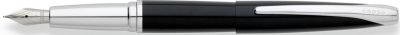GS184061244 Cross ATX. Перьевая ручка Cross ATX. Цвет - глянцевый черный/серебро. Перо - сталь, среднее