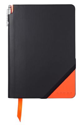 GS18406189 Cross Jot Zone. Записная книжка Cross Jot Zone, A5, 160 страниц в линейку, ручка в комплекте. Цвет - черно-оран