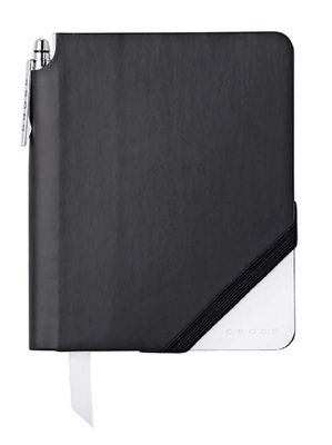 GS184061102 Cross Jot Zone. Записная книжка Cross Jot Zone, A6,  160 страниц в линейку, ручка в комплекте. Цвет - черно-белый