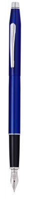 GS184061121 Cross Century Classic. Перьевая ручка Cross Classic Century Translucent Blue Lacquer, цвет ярко-синий, перо - сталь, тонкое