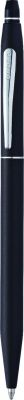 GS184061231 Cross Click. Шариковая ручка Cross Click в блистере, с доп. гелевым стержнем черного цвета. Цвет - мат. черный