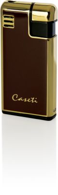 GR171113186 CASETI Зажигалки газовые пьезо. Зажигалка "Caseti" газовая пьезо, сплав цинка, золото/красный металлик, 2,8х1х5,8 см