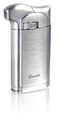 GS1840611051 CASETI. Зажигалка "Caseti" для трубок газовая пьезо, хромированная 3,5х1,4х7,2 см