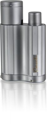 GS1840611058 CASETI. Зажигалка "Caseti" для сигар, газовая турбо, хромированная рифленая, серебристая 6,3x1,9x3,8 см