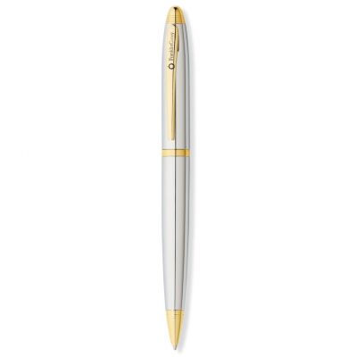 GS18406178 Franklin Covey. Шариковая ручка FranklinCovey Lexington. Цвет - хромовый с золотистой отделкой.