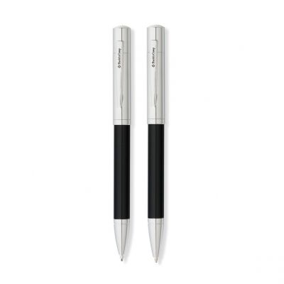 GS18406186 Franklin Covey. Набор FranklinCovey Greenwich: шариковая ручка и карандаш 0.9мм. Цвет - черный + хромовый.
