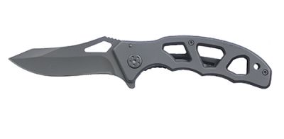 GR1711131089 STINGER Ножи складные STINGER. Нож складной Stinger, 75 мм (черный), рукоять: сталь (черный), с клипом, коробка картон