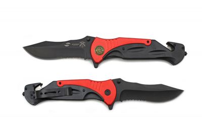 GR1711131085 STINGER Ножи складные STINGER. Нож складной Stinger, 159 мм - длина ножа в закрытом виде, рукоять: алюминий, (чёрный/красный), с клипом, подарочная коробка